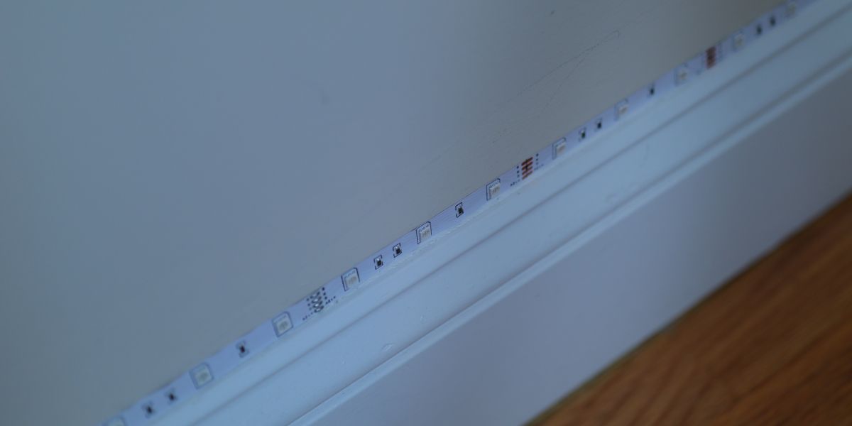 Govee Light Strip Installed On Wall