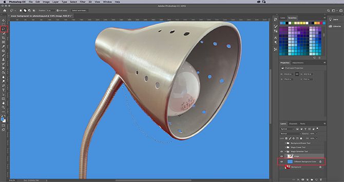 Remove Background in Photoshop Use Color Layer to Adjust Edge