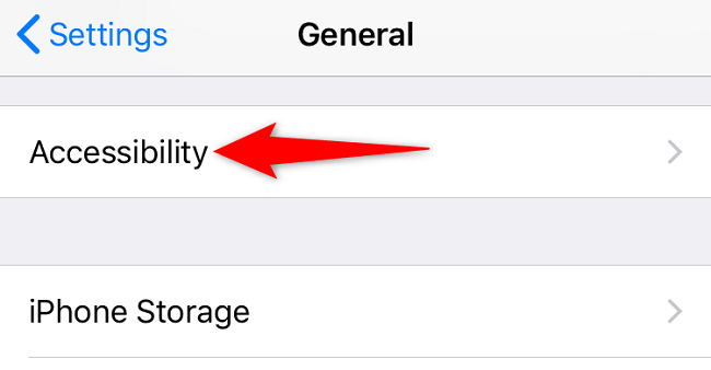 Нажмите «Универсальный доступ».