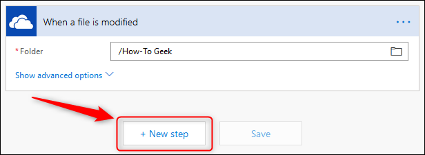 Кнопка New Step