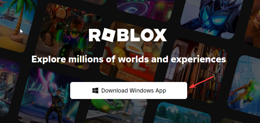 Загрузка приложения Roblox для Windows
