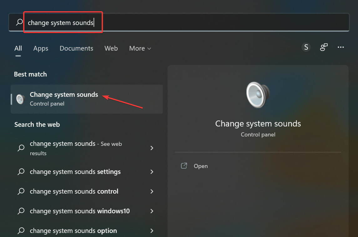Панель управления — Изменение системных звуков