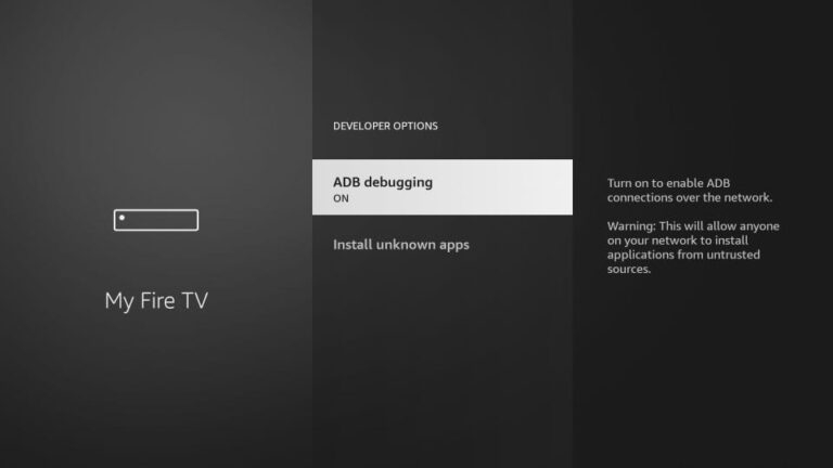 Activer ADB Debugging et autoriser les installations inconnues pour Downloader