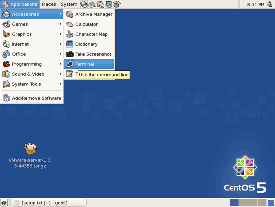 Установка VMware Server на CentOS 5.0