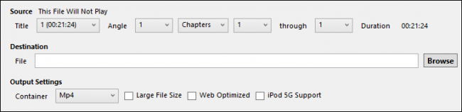 Диалог сохранения выходного файла с полем выбора папки и имени