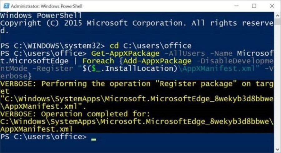 Сообщение 'Operation Completed for' в PowerShell