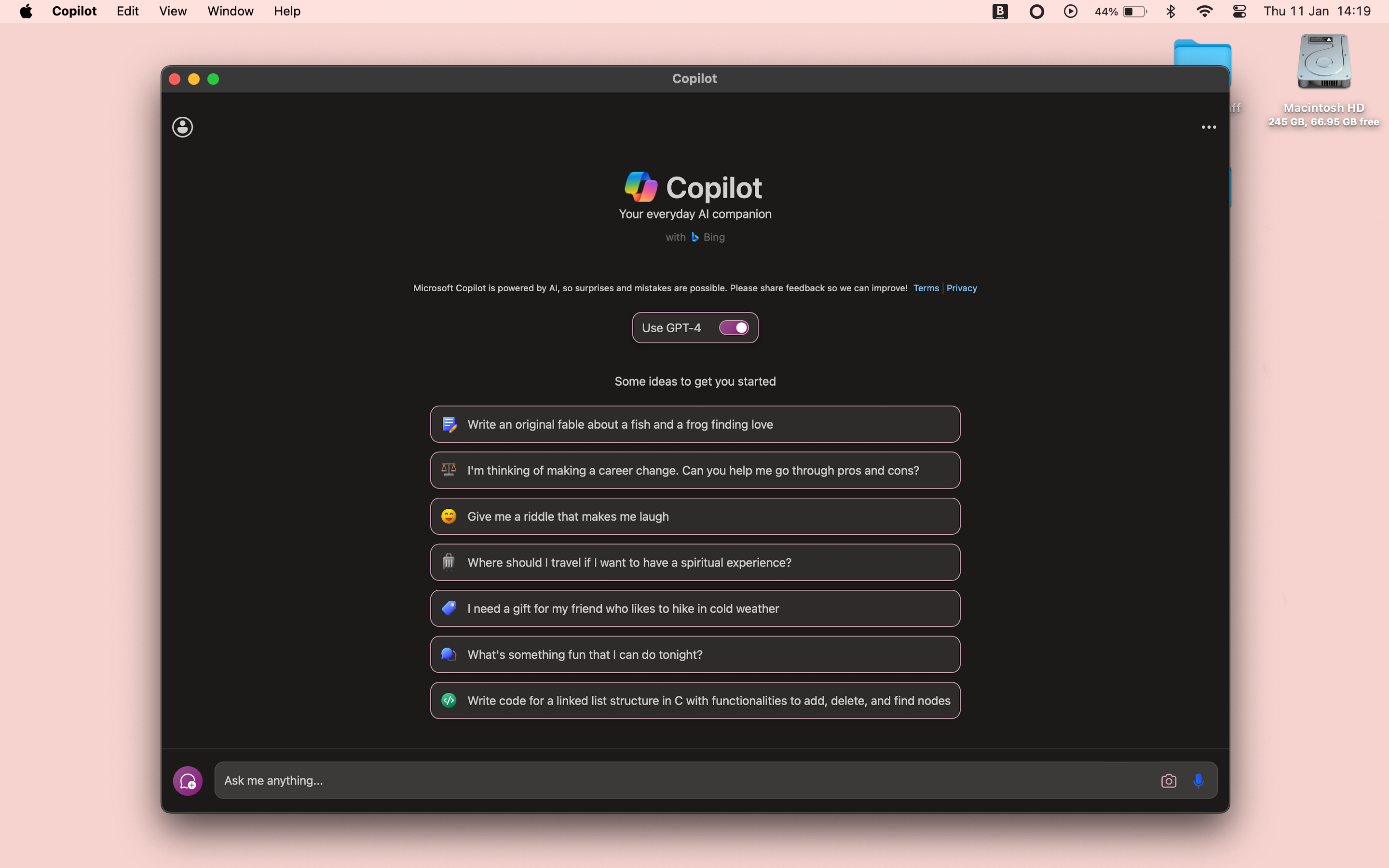 iPad‑версия Copilot запущена на Mac с Apple Silicon.