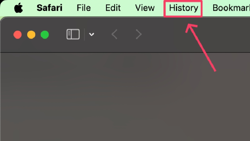 history icon in mac status bar