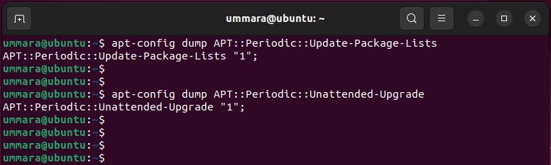 Проверка конфигурации автоматических обновлений