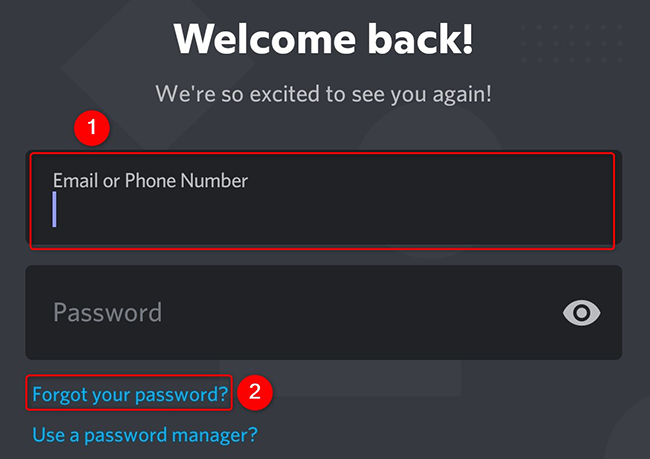 Введите email и нажмите 