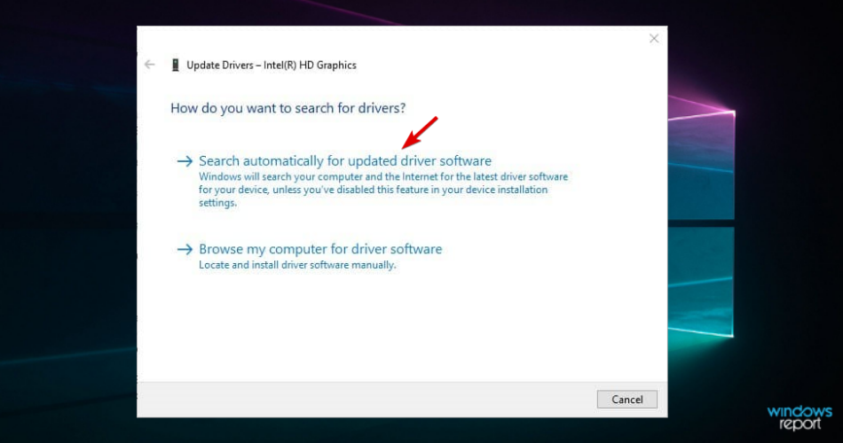 Автоматический поиск драйверов