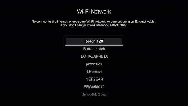 Использование клавиатуры для выбора сети и ввода пароля