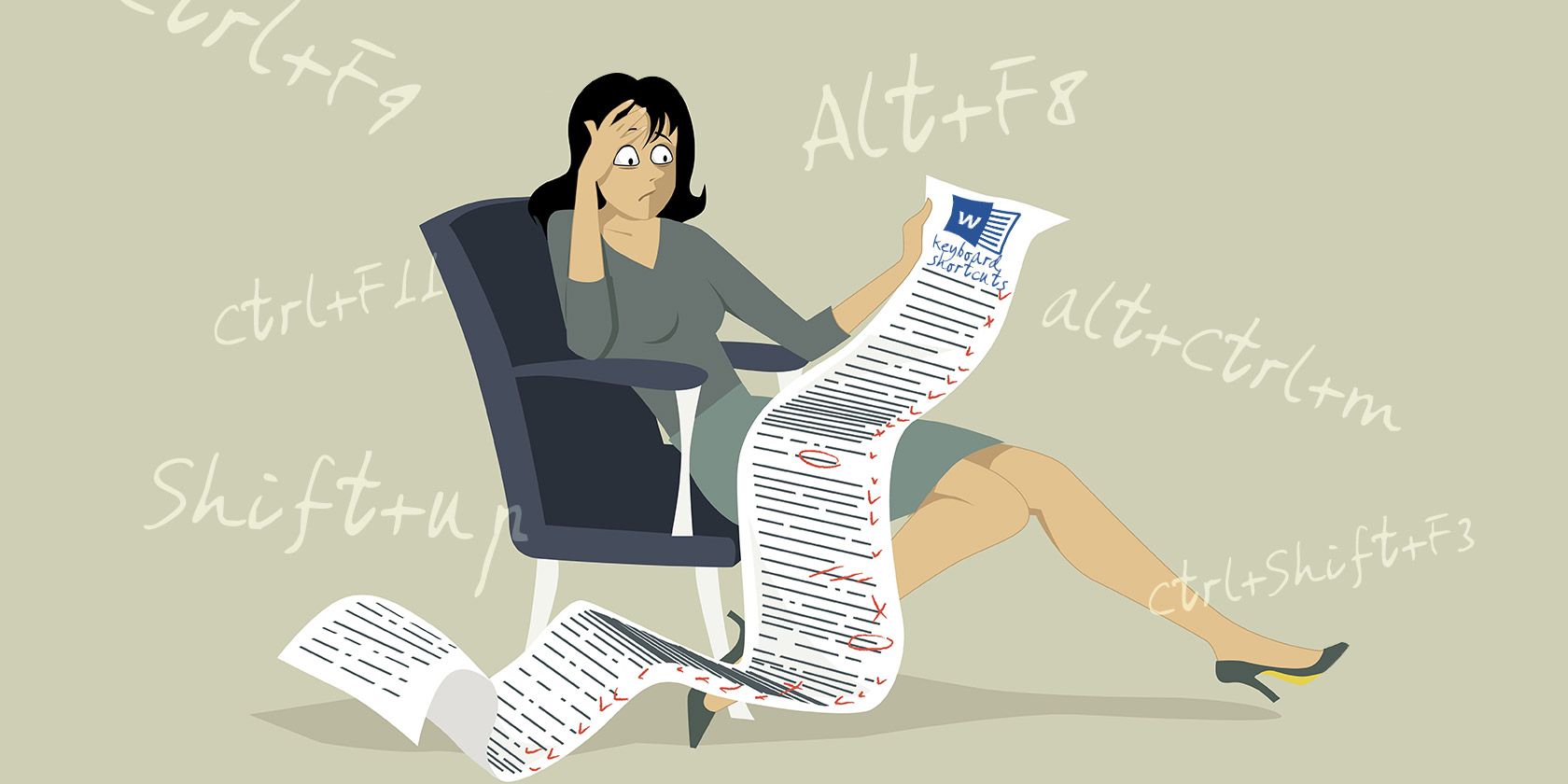 Как получить список сочетаний клавиш Word и Office