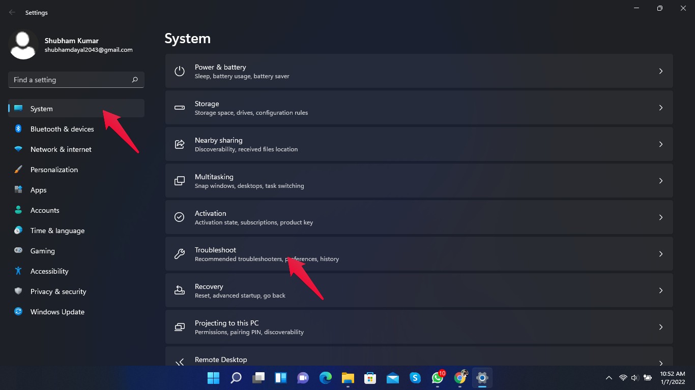 Система - устранение неполадок