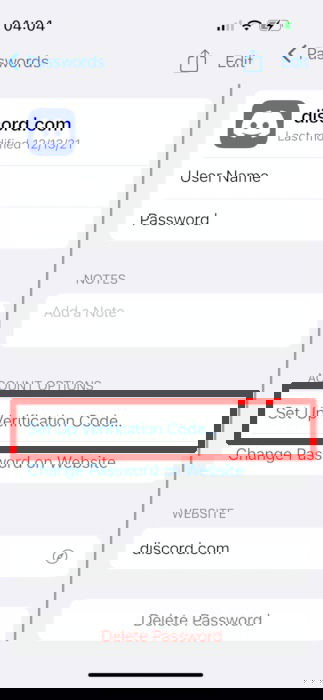 Экран с опцией 