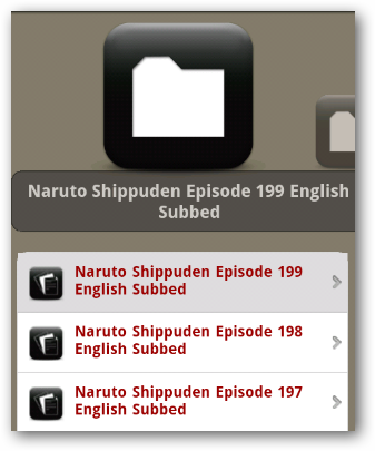 Список эпизодов с обложками и метаданными