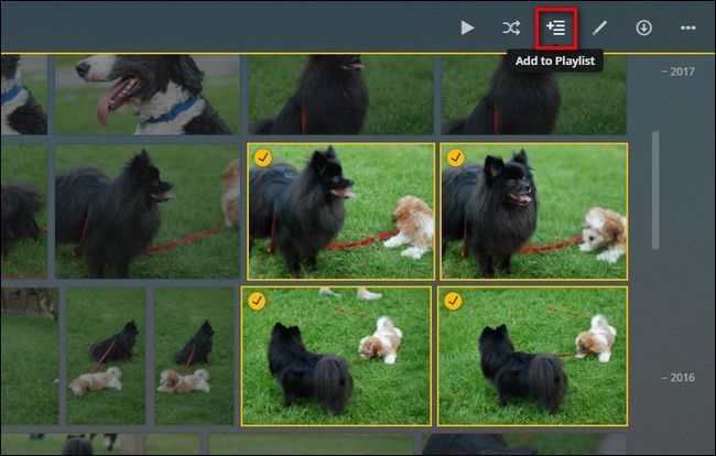 Создание плейлиста из выбранных фотографий в Plex