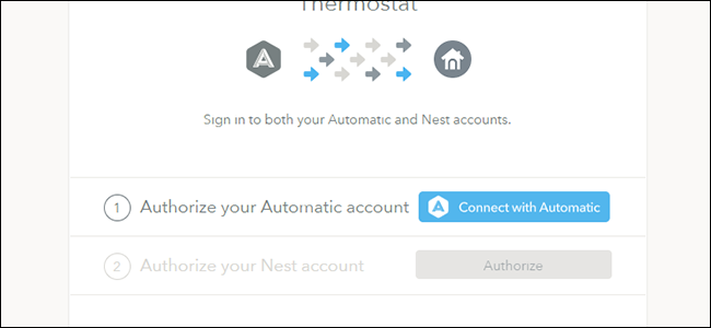 Панель создания правил в приложении Automatic для интеграции с Nest