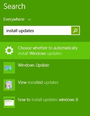 Контроль обновлений Windows 8 и Windows RT