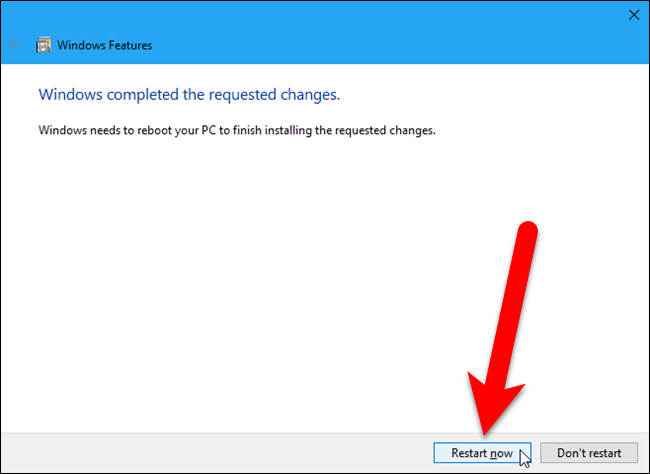Запрос перезагрузки: 'Перезагрузить сейчас' или 'Не перезагружать'.