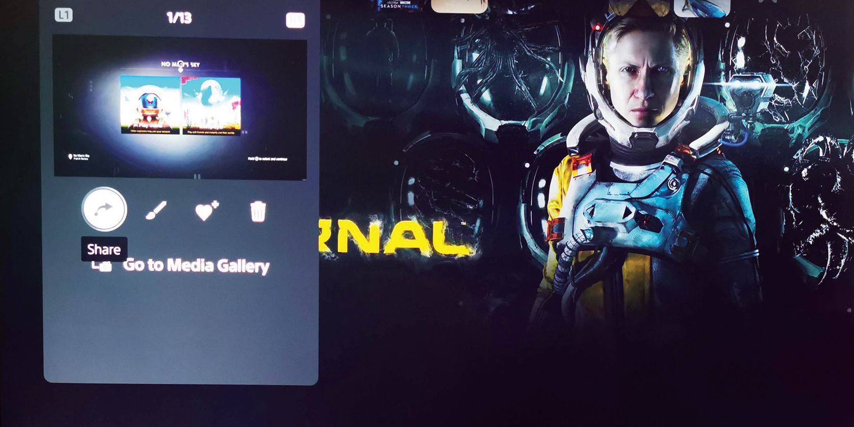 Опция Share в меню Create для отправки