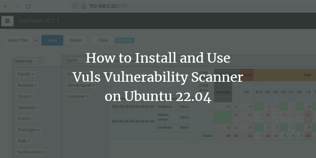 Vuls на Ubuntu 22.04: установка и настройка