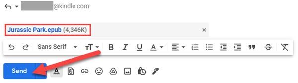 Attach the EPUB file and click