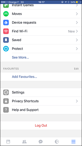 Экран «Ярлыки конфиденциальности» в мобильном приложении