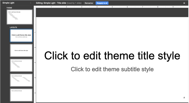Конструктор тем в Google Slides