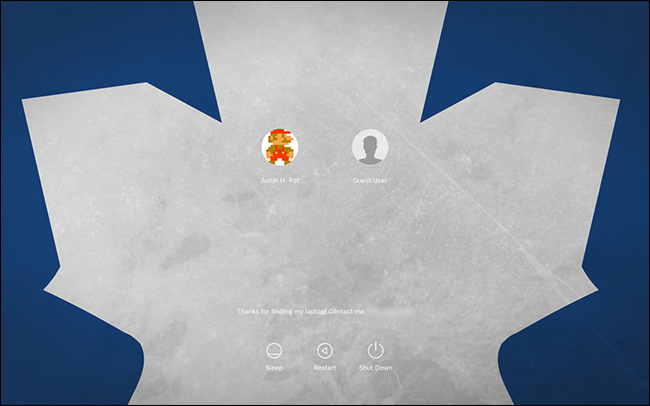 Нерaзмытый пользовательский фон экрана входа