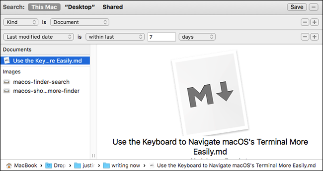 Добавление дополнительных критериев в поиске Finder через кнопку +