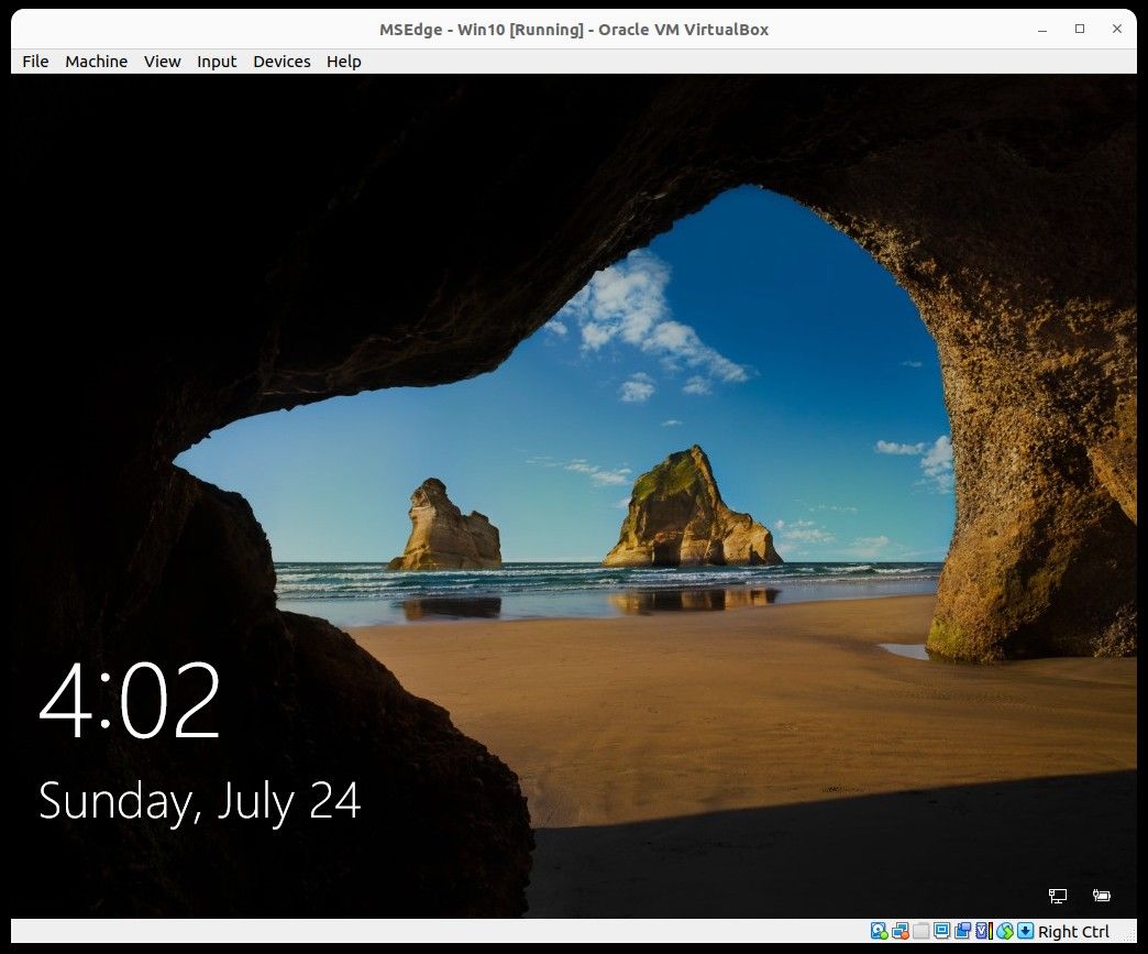 Виртуальная машина с Windows 10