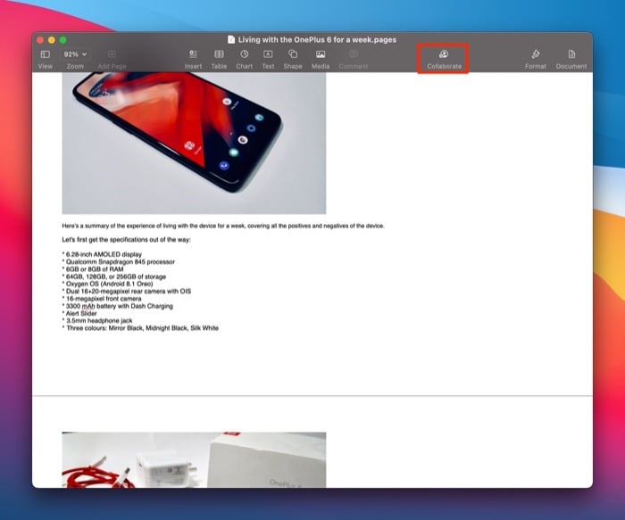 Пригласить к совместной работе на Mac