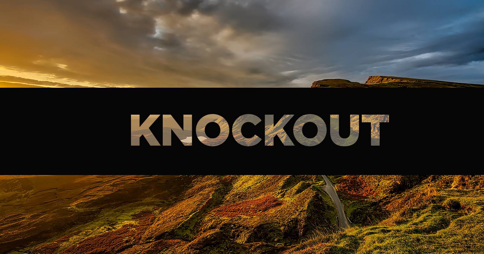 Knockout-эффект в Photoshop и Illustrator — руководство