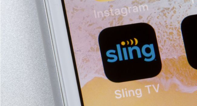 Логотип Sling TV на iPhone