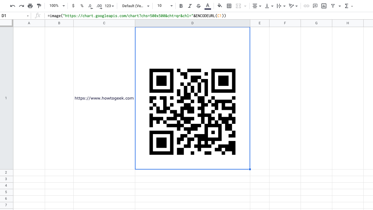 QR‑код в Google Sheets — как создать