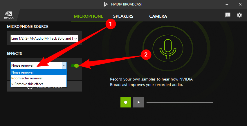 Список доступных фильтров в разделе Эффекты
