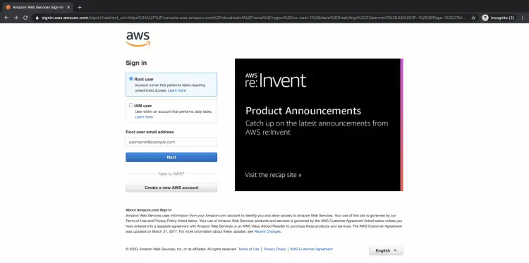 Страница входа в систему
