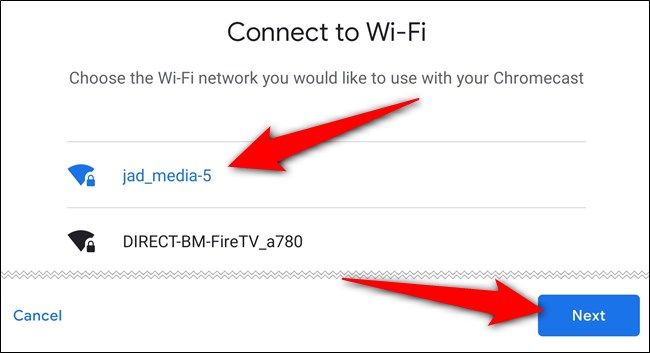 Choose the Wi-Fi network, tap the 