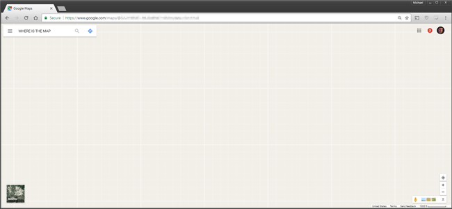 Google Maps: область карты не отображается, видно сетку