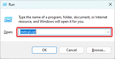 Окно свойств обозревателя — вкладка Подключения