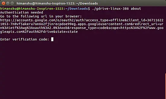 Gdrive — Google Drive en ligne de commande pour Linux