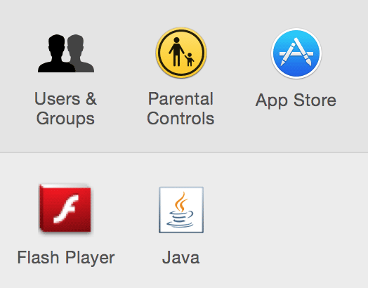 Панель Users & Groups в системных настройках
