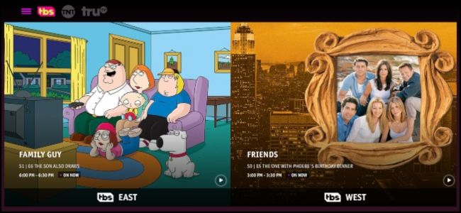 Главная страница TBS.com
