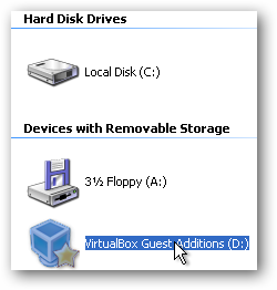 Образ VirtualBox Guest Additions в проводнике XP