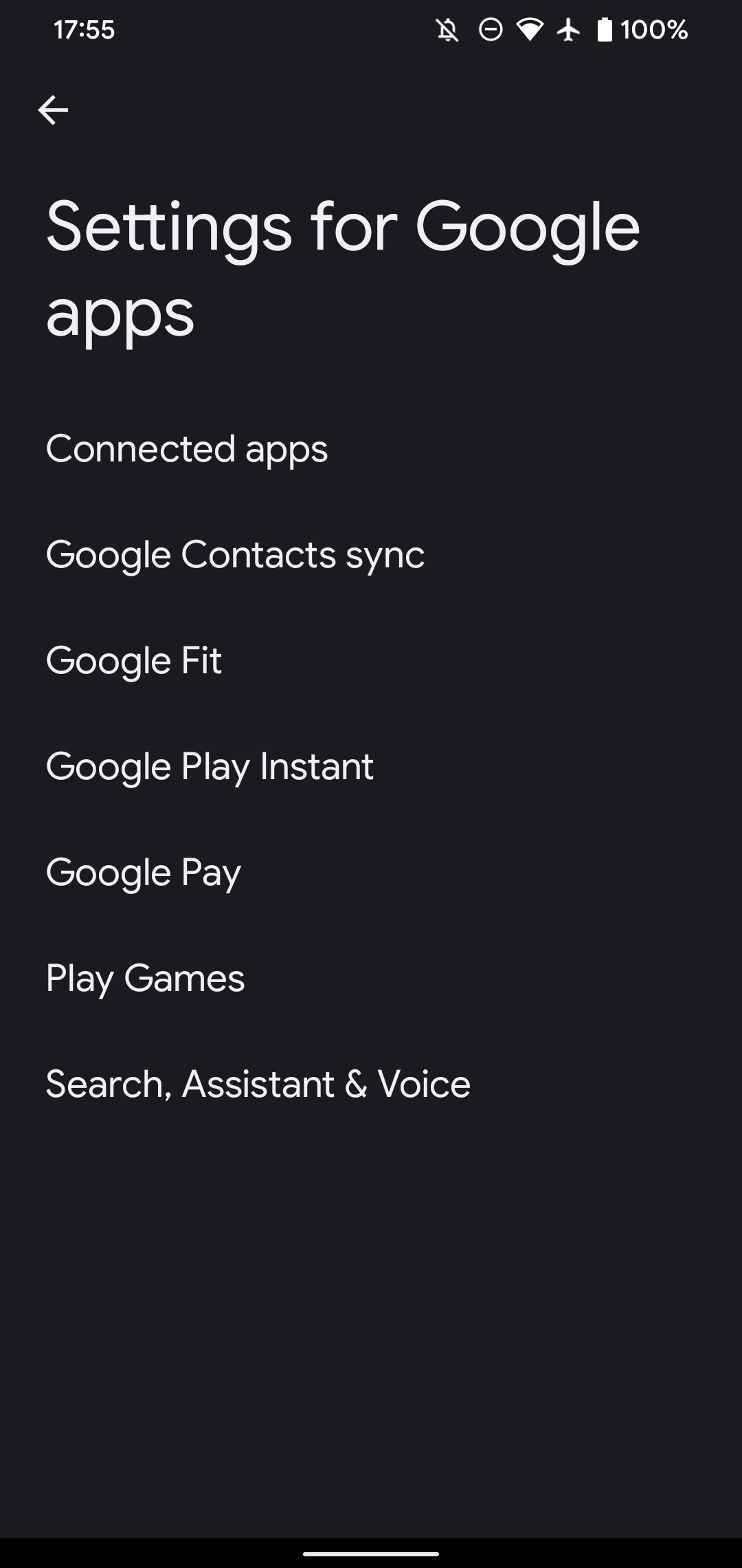 Настройки поиска Google на Android