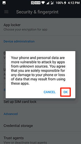 Avviso: rischi dell'installazione da sorgenti sconosciute