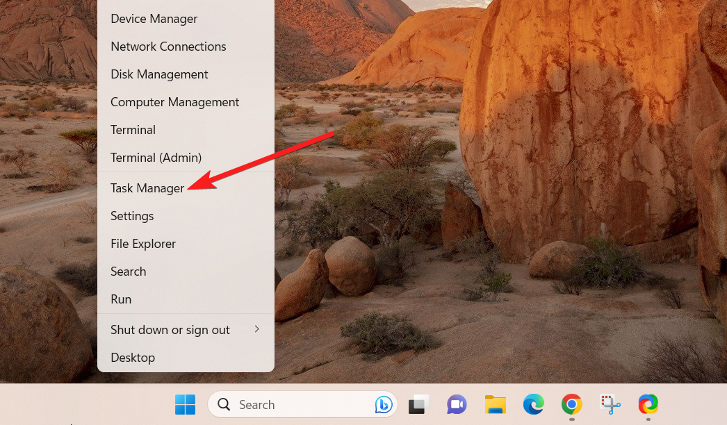 Диспетчер задач Windows — вкладка Процессы