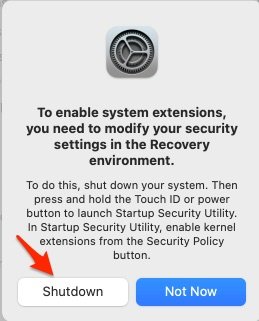 Перезагрузка для применения изменений