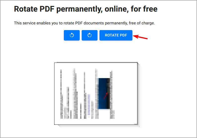 Настройка поворота в онлайн-инструменте